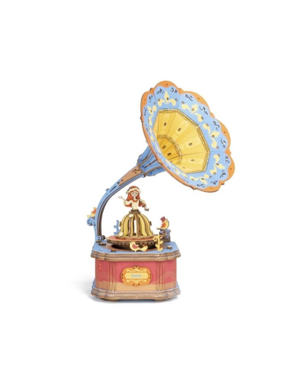 Rolife DIY Music Box Vintage Gramophone 3D Wood Puzzle For Adults NEW SEALED